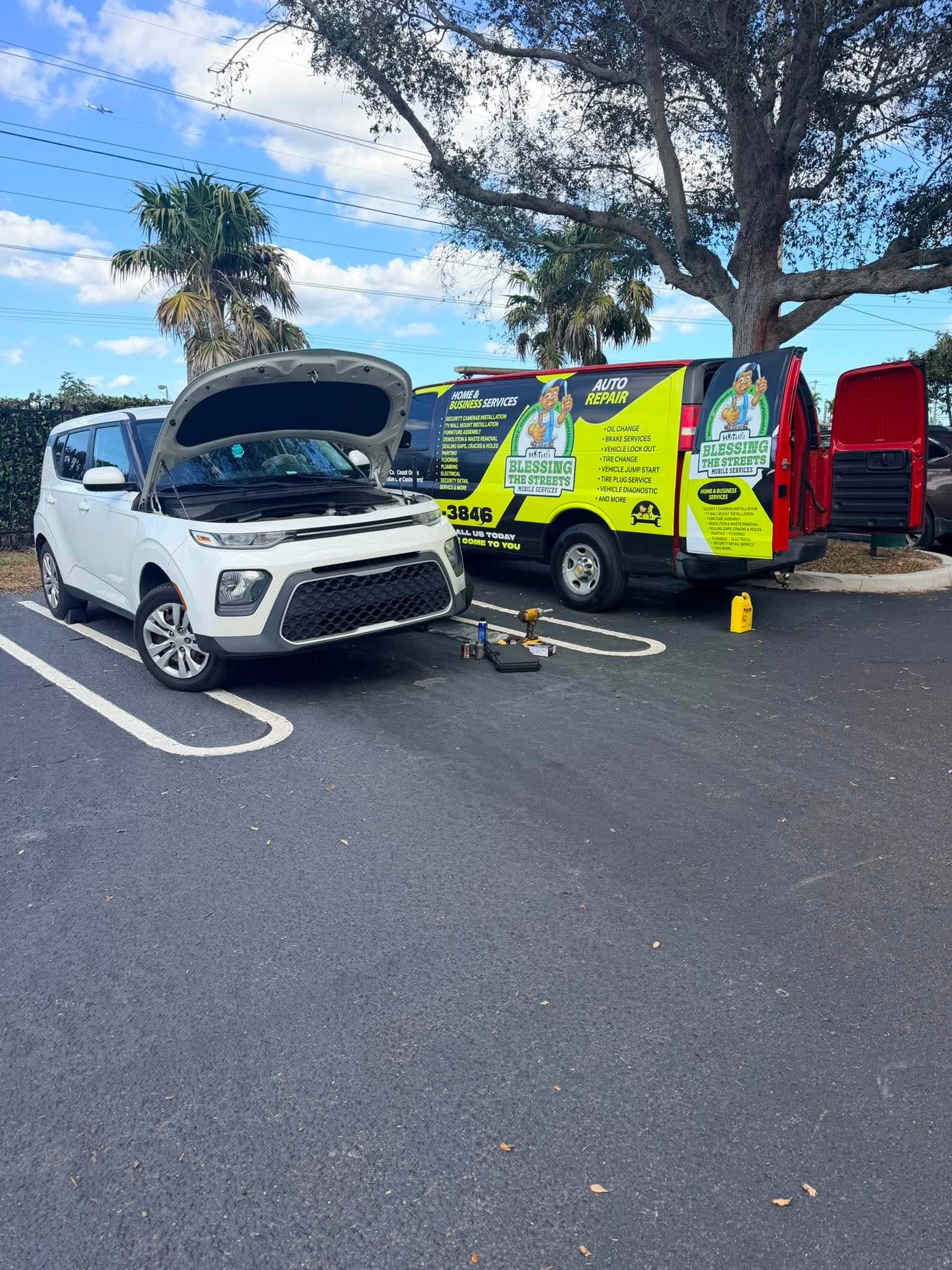 Blessing The Streets mobile automotive service work